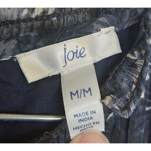 Joie Baltic Floral Print Sleeveless Mini Dress - Blue White - Size Medium NWOT - Picture 9 of 11